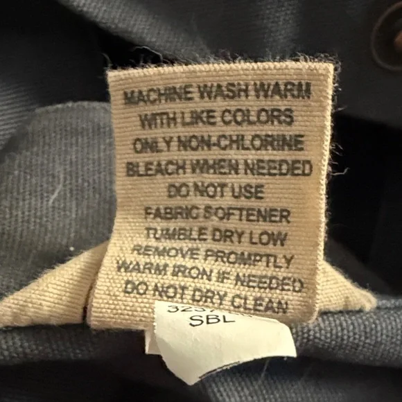 Duluth Trading Co. Blue/Gray Button-Up Work Shirt - Picture 13 of 14